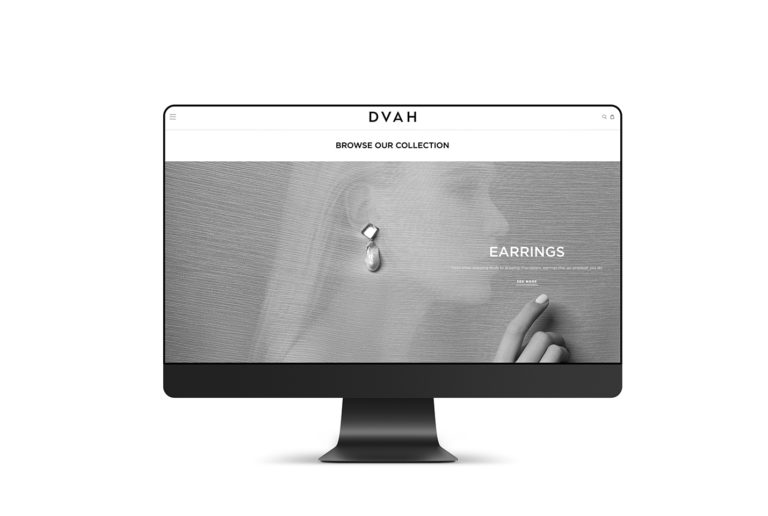 DVAH website home page mockup
