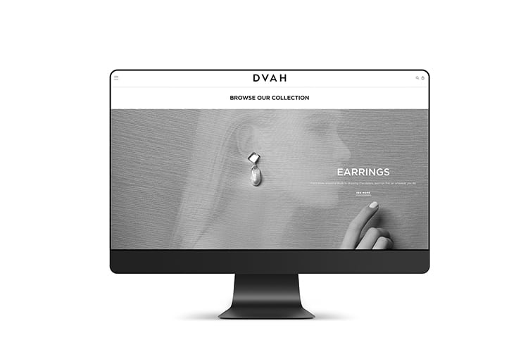 DVAH website home page mockup