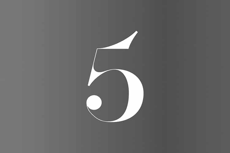 5 River Park logo on grey background
