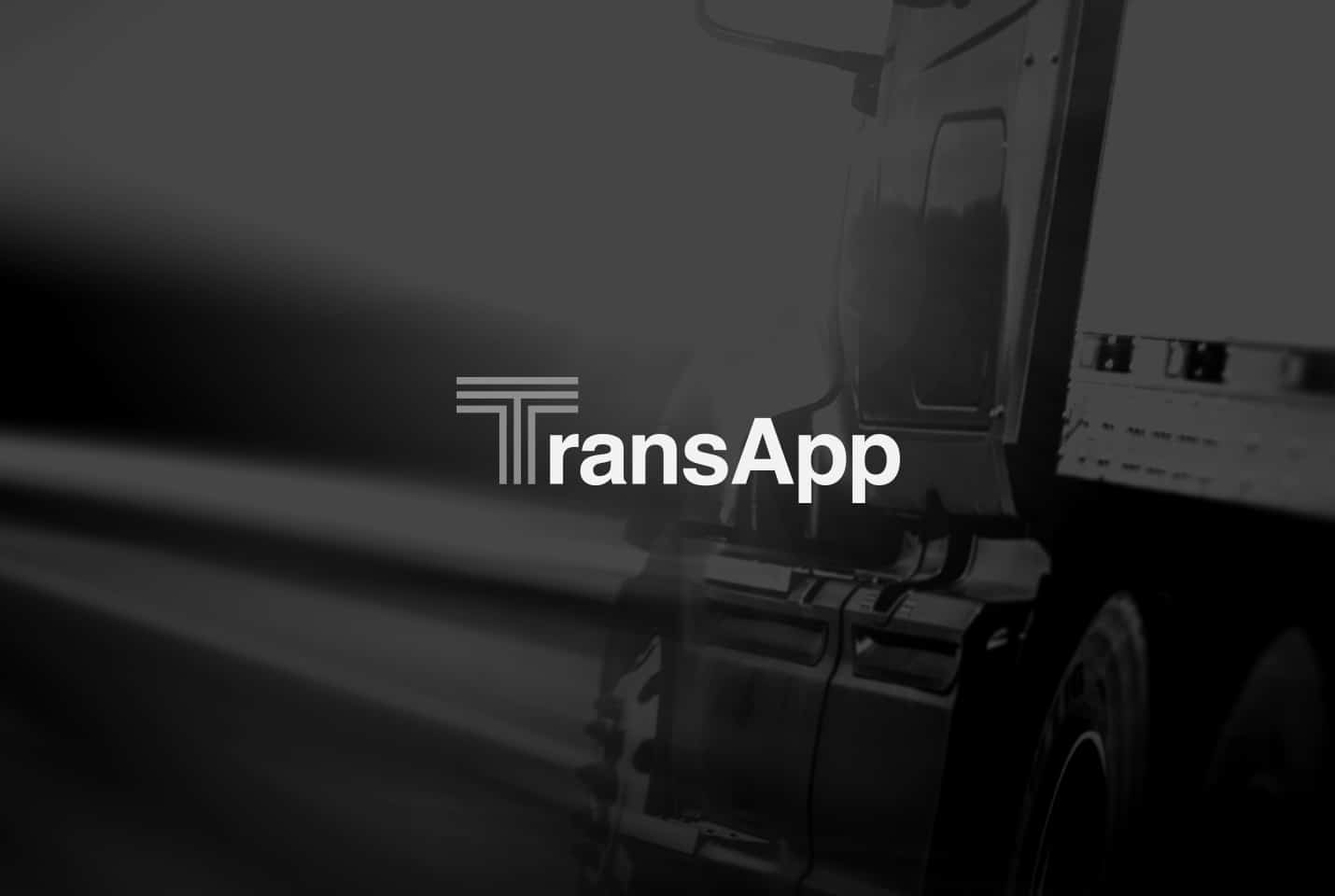 TransApp thumbnail image with background truck and logo