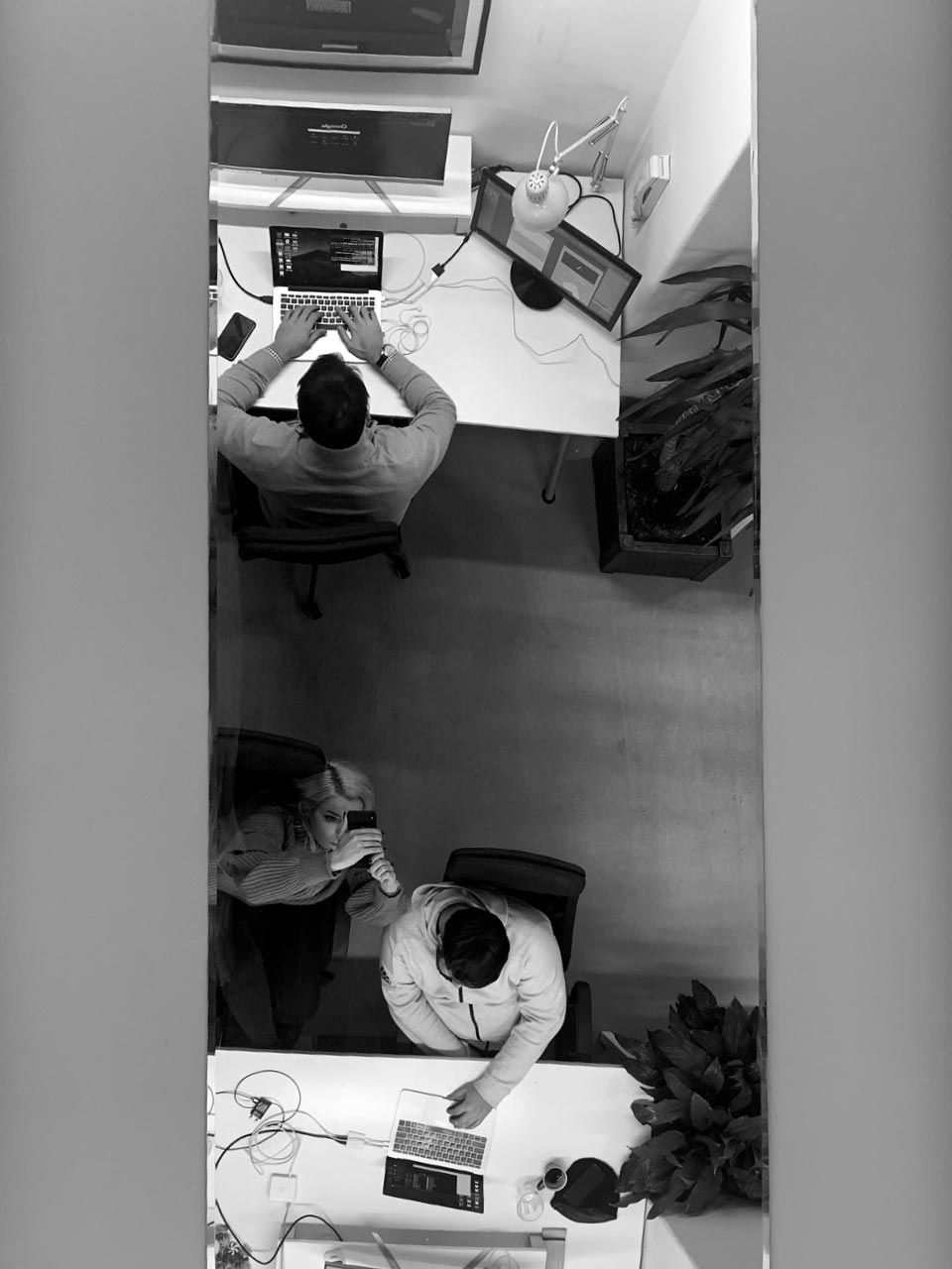 SYSTEM studio team working in the office