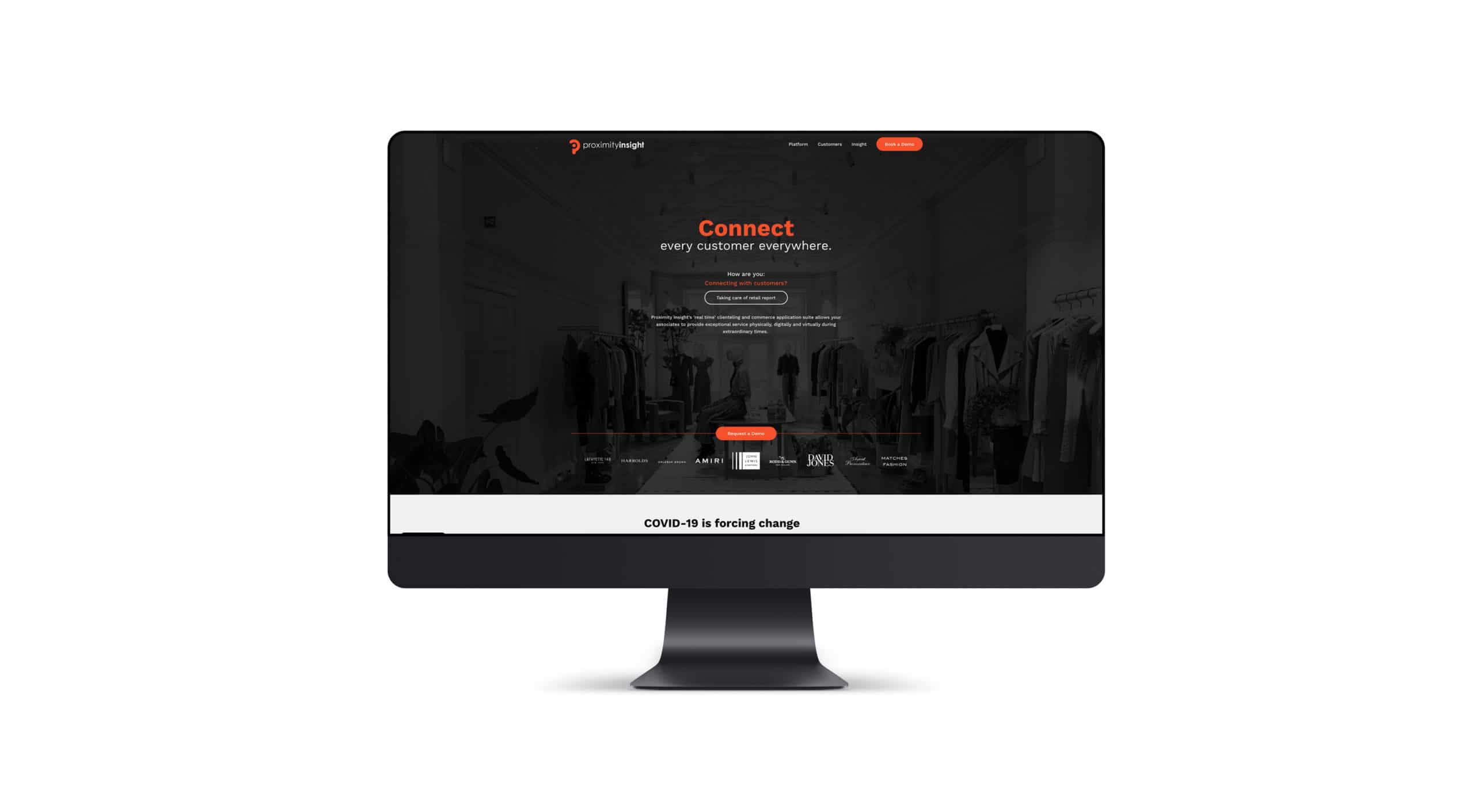 Proximity Insight Home page design