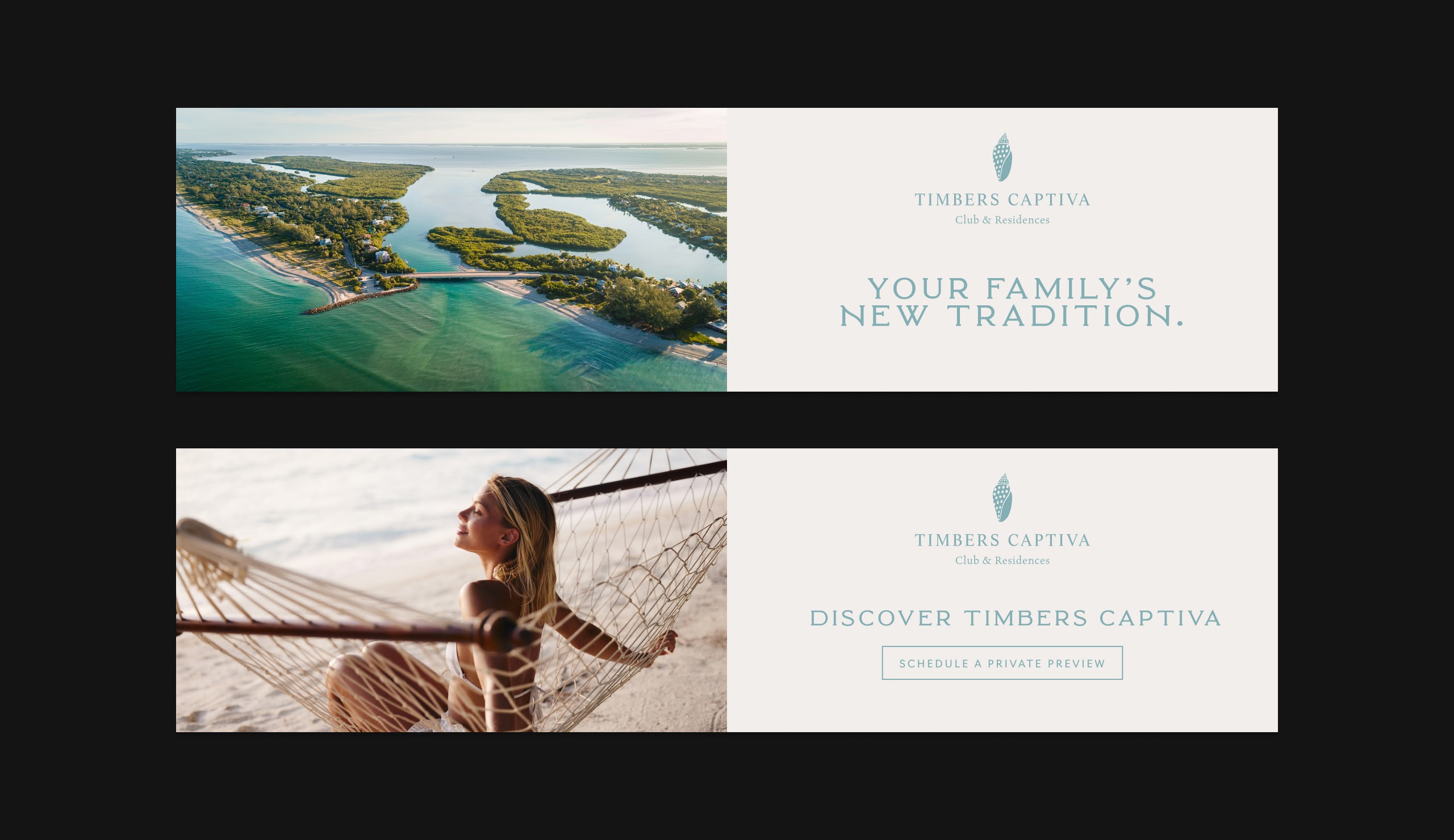 Timbers Captiva digital display ad banners – campaign set 2