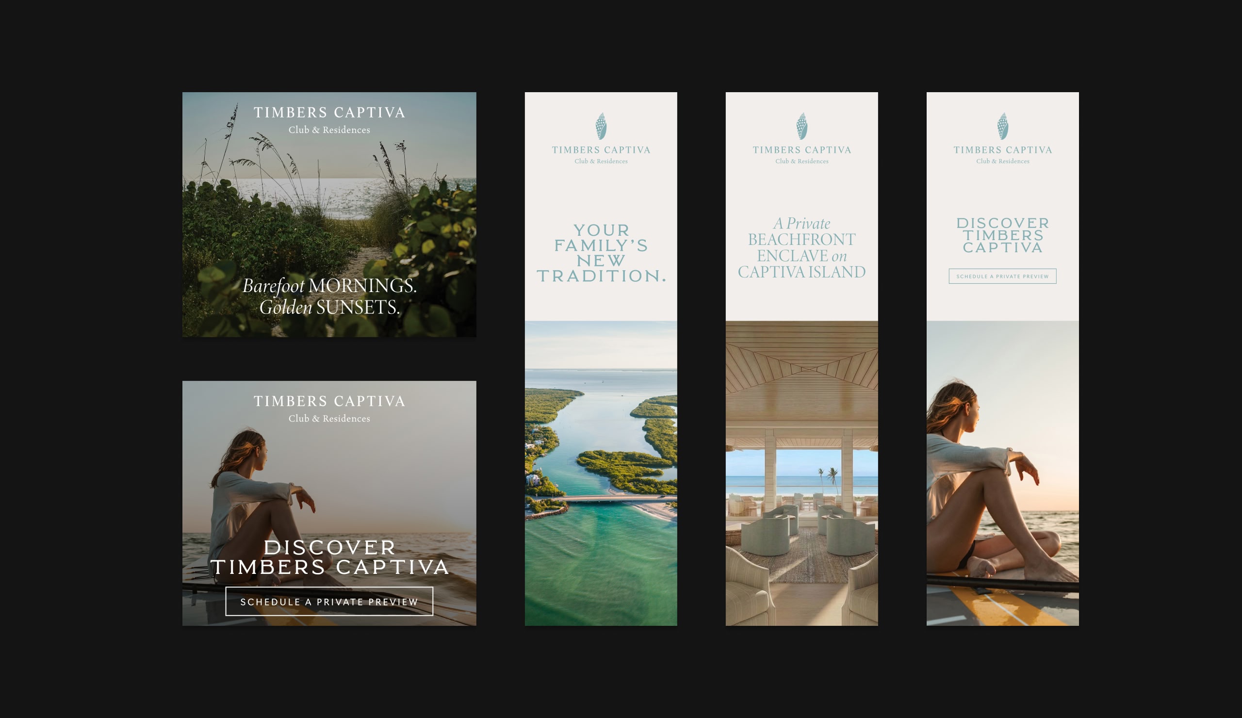 Timbers Captiva digital display ad banners – campaign set 3